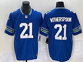 Men's Seattle Seahawks #21 Artie Burns Royal 2023 F.U.S.E. Vapor Limited Throwback Stitched Jersey,baseball caps,new era cap wholesale,wholesale hats